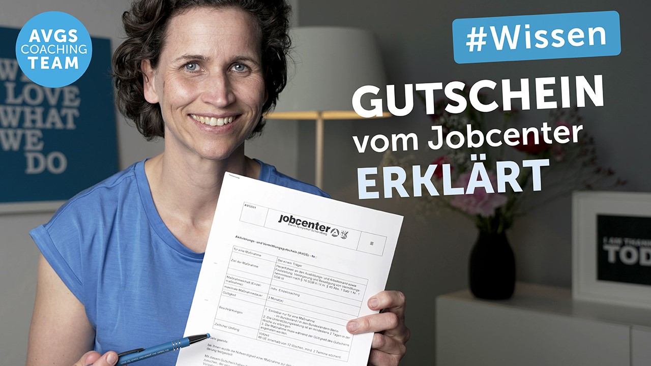 AVGS Gutschein des Jobcenters verstehen